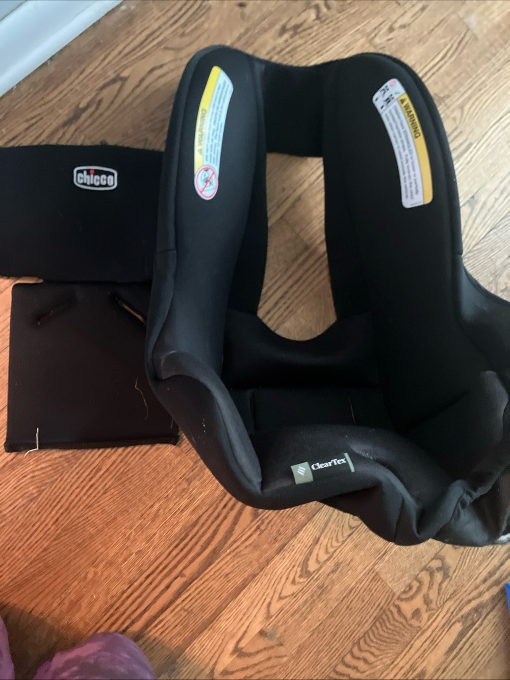 Chicco Keyfit 35 Infant Child Car Seat Black Fabric Cover